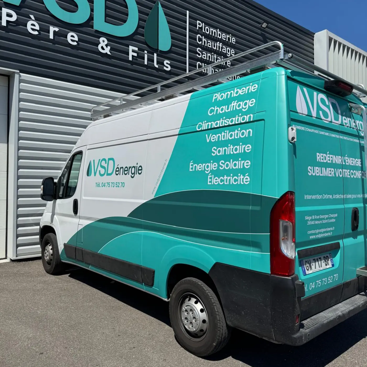 Véhicule VSD Énergie au service de l’agence de Moirans